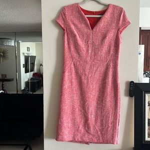 74.BANANA REPUBLIC TANGERINE CAP SLEEVE DRESS